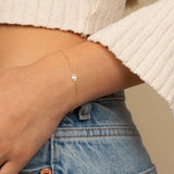 Mini Evil Eye Bracelet 14K by By Adina Eden