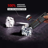 Excellent VVS1 Moissanite Diamond Earrings Studs in White Gold Earrings 