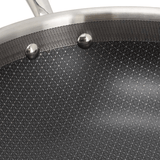 Better Chef 12.5-Inch 3-Ply Stainless Steel Nonstick Wok with Lid