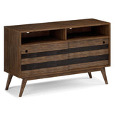Clarkson - TV Stand - Rustic Natural Aged Brown by Couch.com