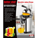 Better Chef High Power Deluxe Stainless Steel Electric Citrus Juice Press
