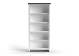 Hampton - High 5 Shelf Bookcase - Jasmine Whitewash / Barnwood by Couch.com