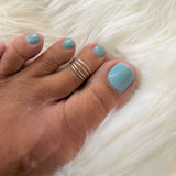 Fynlee Four Strand Adjustable Sterling Silver Toe Ring by Fashion Hut Jewelry
