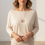 Handmade Hammered Copper Puzzle Piece Necklace