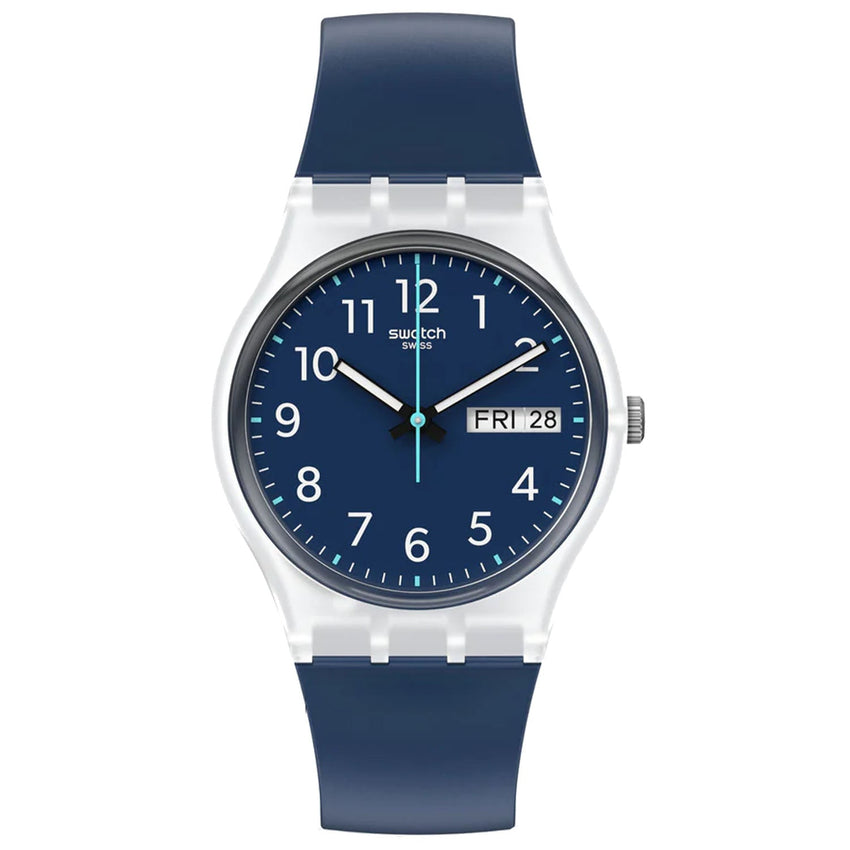 Swatch Men's Rinse Repeat Blue Dial Watch - GE725 by Balec Group