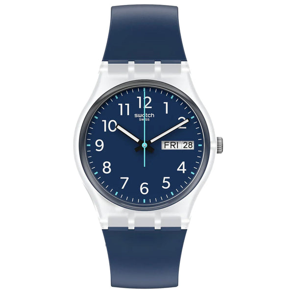 Swatch Men's Rinse Repeat Blue Dial Watch - GE725 by Balec Group