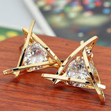 Tiki Cute Triangle Stud Earrings