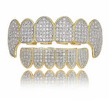 Gold Hip-Hop Cubic Zircon Teeth Grillz by Bling Proud | Urban Jewelry Online Store