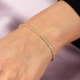 Mini Diamond Tennis Bracelet 14K by By Adina Eden
