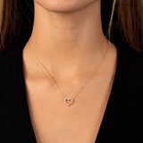 Classic Diamond Heart Necklace 14K by By Adina Eden