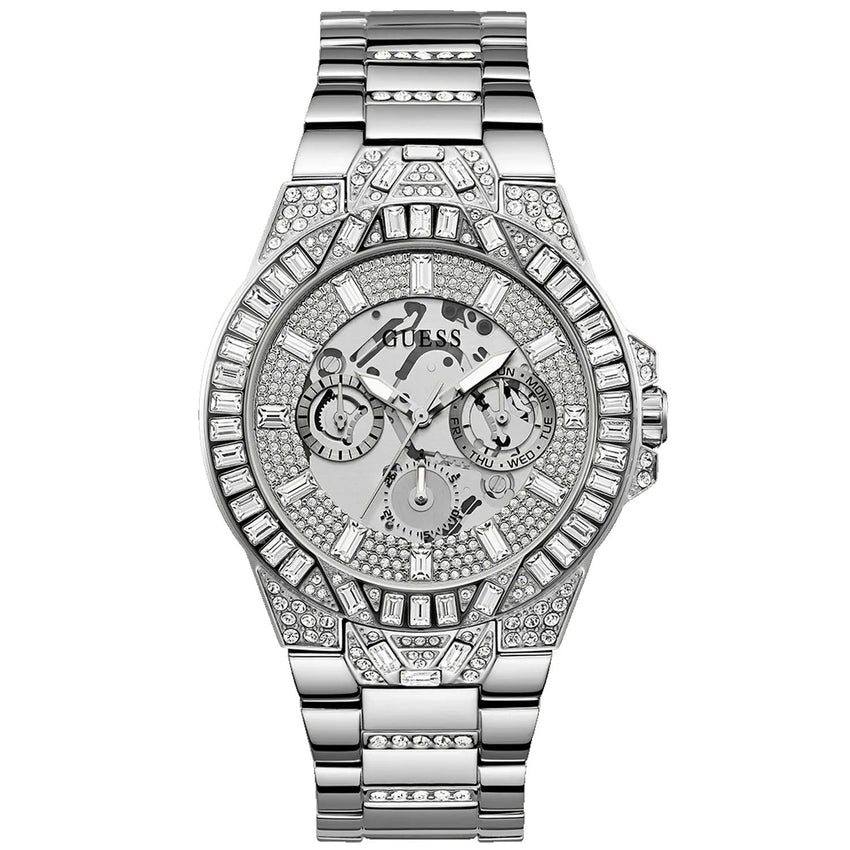 Guess Men's Trend Silver Tone Multi-function Silver Dial Watch - GW0516G1 by Balec Group