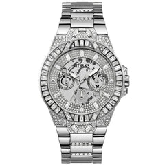 Guess Men's Trend Silver Tone Multi-function Silver Dial Watch - GW0516G1 by Balec Group