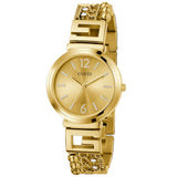 Guess Women's Gold Tone Analog Gold Dial Watch - GW0545L2 by Balec Group