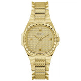 Guess Women's Rebellious Gold Tone Analog Gold Dial Watch - GW0601L1 by Balec Group