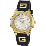 Guess Women's Black Gold Wristwatch Silver Dial Watch - GW0617L1 by Balec Group