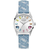 Guess Women's Candy Hearts Silver Dial Watch - GW0654L1 by Balec Group