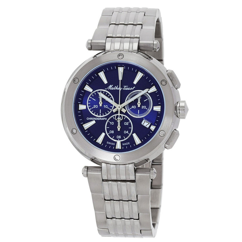 Mathey Tissot Men's Neptune Chrono Blue Dial Watch - H912CHABU by Balec Group