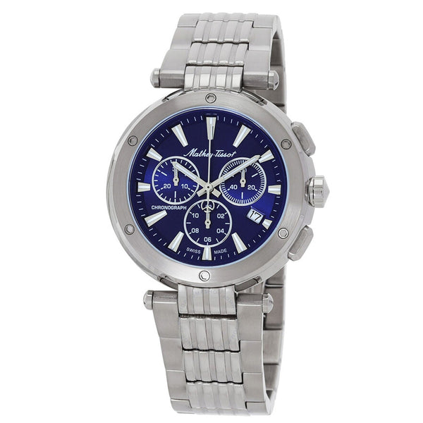 Mathey Tissot Men's Neptune Chrono Blue Dial Watch - H912CHABU by Balec Group
