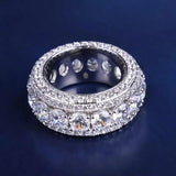 Iced Out Diamond Sliver Ring 