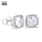 Iced Out Square Stud Diamond Earrings by Bling Proud | Urban Jewelry Online Store