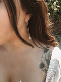 Faceted quartz suncatcher threader earrings by Terra Luna Sol