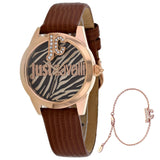 Just Cavalli Women's Just Trama Brown Dial Watch - JC1L099L0035 by Balec Group
