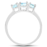 1.97 ct. Genuine Blue Topaz .925 Sterling Silver Ring