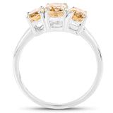 1.66 ct. Genuine Citrine .925 Sterling Silver Ring for women