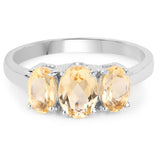 1.66 ct. Genuine Citrine .925 Sterling Silver Ring for women