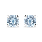 2.07 Carat Genuine Blue Topaz .925 Sterling Silver Earrings