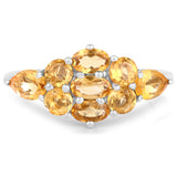 3.25 Carat Genuine Citrine .925 Sterling Silver Ring