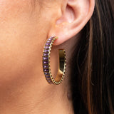 Purple Large Eternity Hoop by Short & Suite