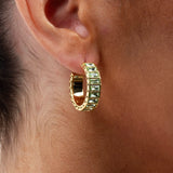 Green Medium Eternity Hoop by Short & Suite