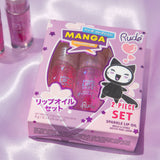 RUDE Manga Sparkle Lip Oil Duo Set