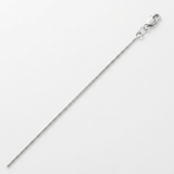 14k White Gold Classic Box Chain 0.7mm — 16 / Silver — view 1