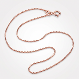 14k Rose Gold Classic Box Chain 0.45mm — 16 / Pink — view 3