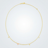 RCJ - 14k Two Tone Gold Love Necklace - 18 - Gold - View 2