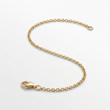 14k Yellow Gold Round Cable Link Chain 0.7mm — 16 / Gold — view 2