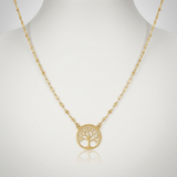 RCJ - 14K Yellow Gold Tree of Life Necklace - 18 - Gold - View 4