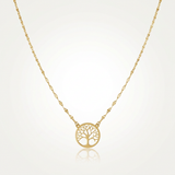 RCJ - 14K Yellow Gold Tree of Life Necklace - 18 - Gold - View 3