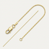 14k Yellow Gold Classic Box Chain .6mm — 16 / Gold — view 1