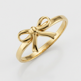 RCJ - 14k Yellow Gold Bow Ring - Gold - View 2