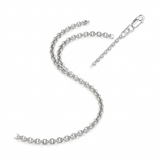 2.3mm 10k White Gold Rolo Chain — 16 / Silver — view 1