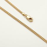 14k Yellow Gold Gourette Chain 1.0mm — 16 / Gold — view 3