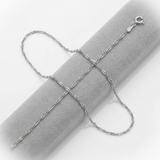 14k White Gold Singapore Chain 1.7mm — 18 / Silver — view 3