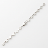 RCJ - 14k White Gold Bracelet with Polished Circles - Silver - View 3