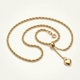 10k Yellow Gold Adjustable Rope Chain 1.0mm — 22 / Gold — view 1