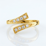 RCJ - 14k Yellow Gold Contemporary Cubic Zirconia Accented Toe Ring - One Size - Gold - View 3
