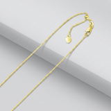 RCJ - 10k Yellow Gold Adjustable Box Chain 0.85mm - 22 - Gold - View 3