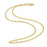 14k Yellow Gold Singapore Chain 1.0mm — 16 / Gold — view 2